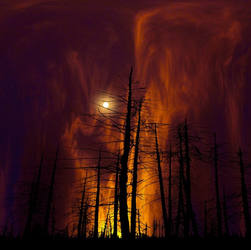 Moon in Flames