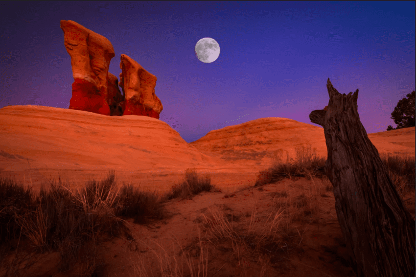 devils garden escalante moon